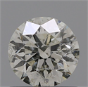 Natural Diamond 0.42 Carats, Round with Very Good Cut, J Color, IF Clarity and Certified by GIA