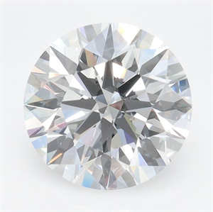 Picture of Lab Grown Diamond 2.91 Carats, Round with Ideal Cut, D Color, VVS1 Clarity and Certified by IGI