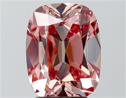 Picture of Lab Grown Diamond 4.04 Carats, Cushion with  Cut, Fancy Intense Pink Color, VS1 Clarity and Certified by IGI