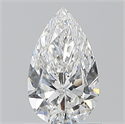 Diamante Natural 0.90 quilates, De pera , Color E, claridad VVS2 y certificado GIA