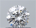 Diamante Natural 0.53 quilates, Redondo , Color D, claridad IF y certificado GIA