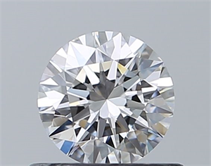 Foto Diamante Natural 0.53 quilates, Redondo , Color D, claridad IF y certificado GIA de