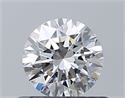 Diamante Natural 0.53 quilates, Redondo , Color D, claridad IF y certificado GIA