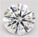 Lab Grown Diamond 3.01 Carats, Round with Ideal Cut, D Color, VVS1 Clarity and Certified by IGI