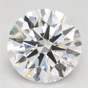Picture of Lab Grown Diamond 3.01 Carats, Round with Ideal Cut, D Color, VVS1 Clarity and Certified by IGI