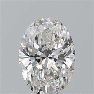 Picture of Natural Diamond 0.55 Carats, Oval with  Cut, H Color, VS1 Clarity and Certified by GIA