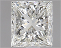 Natural Diamond 1.00 Carats, Princess with  Cut, K Color, SI1 Clarity and Certified by GIA