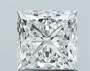 Picture of Natural Diamond 1.02 Carats, Princess with  Cut, H Color, VS2 Clarity and Certified by GIA