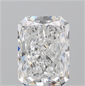Natural Diamond 1.25 Carats, Radiant with  Cut, F Color, VS1 Clarity and Certified by GIA