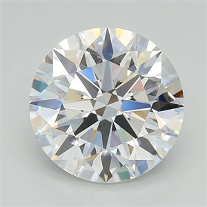Picture of Lab Grown Diamond 5.03 Carats, Round with Excellent Cut, D Color, IF Clarity and Certified by GIA