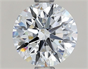 Natural Diamond 1.07 Carats, Round with Excellent Cut, D Color, VVS1 Clarity and Certified by GIA