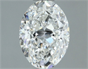 Natural Diamond 1.51 Carats, Oval with  Cut, F Color, IF Clarity and Certified by GIA