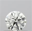 Natural Diamond 0.40 Carats, Round with Excellent Cut, H Color, SI1 Clarity and Certified by IGI