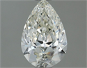 Natural Diamond 0.50 Carats, Pear with  Cut, J Color, VVS1 Clarity and Certified by IGI