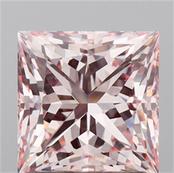 Picture of Lab Grown Diamond 2.06 Carats, Princess with  Cut, Fancy Intense Pink Color, VS1 Clarity and Certified by IGI