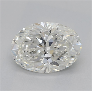 Picture of Natural Diamond 1.30 Carats, Oval with  Cut, H Color, SI1 Clarity and Certified by GIA
