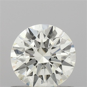 Picture of Natural Diamond 0.60 Carats, Round with Excellent Cut, K Color, VS2 Clarity and Certified by IGI
