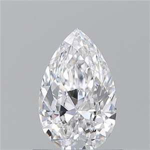 Picture of Natural Diamond 0.73 Carats, Pear with  Cut, D Color, VVS2 Clarity and Certified by GIA