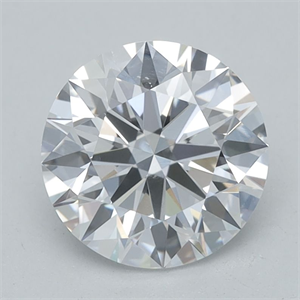 Picture of Lab Grown Diamond 1.13 Carats, Round with Excellent Cut, D Color, VVS2 Clarity and Certified by IGI
