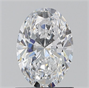 Natural Diamond 1.01 Carats, Oval with  Cut, D Color, VS2 Clarity and Certified by GIA
