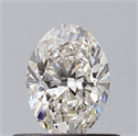 Natural Diamond 0.51 Carats, Oval with  Cut, I Color, VS2 Clarity and Certified by GIA