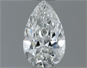 Natural Diamond 0.50 Carats, Pear with  Cut, G Color, IF Clarity and Certified by GIA