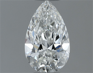 Picture of Natural Diamond 0.50 Carats, Pear with  Cut, G Color, IF Clarity and Certified by GIA