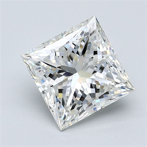 Picture of Natural Diamond 3.52 Carats, Princess with  Cut, I Color, VS2 Clarity and Certified by GIA