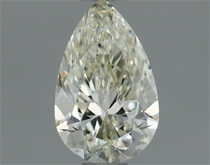 Picture of Natural Diamond 0.50 Carats, Pear with  Cut, K Color, VVS2 Clarity and Certified by IGI