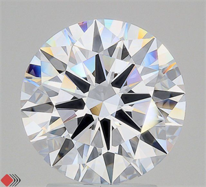 Picture of Lab Grown Diamond 3.09 Carats, Round with Ideal Cut, D Color, IF Clarity and Certified by IGI