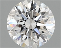 Lab Grown Diamond 1.10 Carats, Round with Ideal Cut, D Color, VVS2 Clarity and Certified by IGI