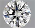 Natural Diamond 0.43 Carats, Round with Excellent Cut, F Color, VVS2 Clarity and Certified by GIA