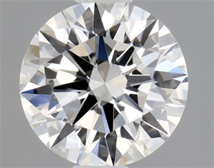 Picture of Natural Diamond 0.43 Carats, Round with Excellent Cut, F Color, VVS2 Clarity and Certified by GIA