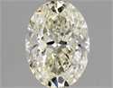 Natural Diamond 1.50 Carats, Oval with  Cut, L Color, SI2 Clarity and Certified by GIA