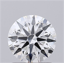 Lab Grown Diamond 1.07 Carats, Round with Ideal Cut, D Color, VS1 Clarity and Certified by IGI