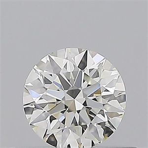 Picture of Natural Diamond 0.41 Carats, Round with Excellent Cut, H Color, IF Clarity and Certified by GIA