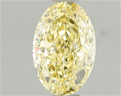 Picture of Lab Grown Diamond 1.52 Carats, Oval with  Cut, Fancy Intense Yellow Color, VS2 Clarity and Certified by IGI