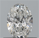 Natural Diamond 0.42 Carats, Oval with  Cut, E Color, VVS1 Clarity and Certified by GIA