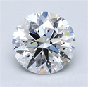 Diamante Natural 1.41 quilates, Redondo , Color E, claridad VVS2 y certificado GIA