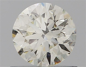 Picture of Natural Diamond 0.65 Carats, Round with Excellent Cut, K Color, VS1 Clarity and Certified by IGI
