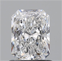 Natural Diamond 0.81 Carats, Radiant with  Cut, D Color, SI1 Clarity and Certified by GIA