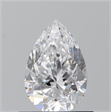 Natural Diamond 0.70 Carats, Pear with  Cut, D Color, VS2 Clarity and Certified by GIA