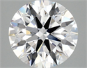 Lab Grown Diamond 2.91 Carats, Round with Ideal Cut, D Color, VVS2 Clarity and Certified by IGI