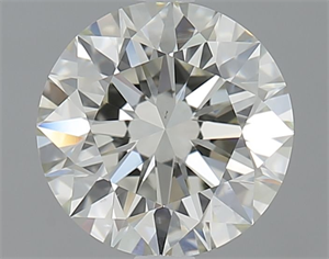 Picture of Natural Diamond 1.51 Carats, Round with Excellent Cut, K Color, VS1 Clarity and Certified by IGI