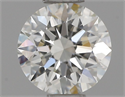 Natural Diamond 0.52 Carats, Round with Excellent Cut, H Color, VVS1 Clarity and Certified by IGI