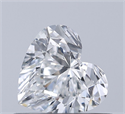 Natural Diamond 0.53 Carats, Heart with  Cut, F Color, SI1 Clarity and Certified by GIA
