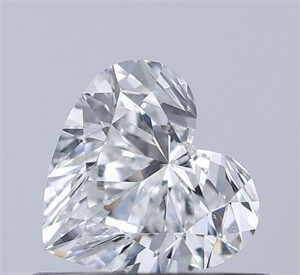 Foto Diamante Natural 0.53 quilates, Corazón , Color F, claridad SI1 y certificado GIA de