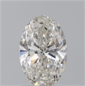 Natural Diamond 1.50 Carats, Oval with  Cut, I Color, SI2 Clarity and Certified by GIA