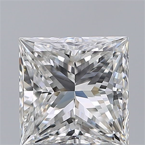 Foto Diamante Natural 1.60 quilates, Princesa , Color F, claridad VS1 y certificado GIA de