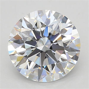 Picture of Lab Grown Diamond 3.20 Carats, Round with Excellent Cut, D Color, VVS1 Clarity and Certified by GIA